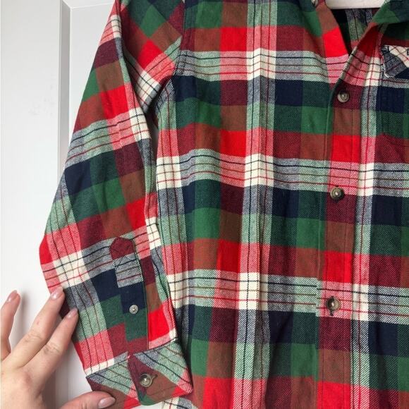 Legendary Whitetails Flannel Shirt Youth Large 14/16 Holiday Plaid Winter Fall - Picture 4 of 12